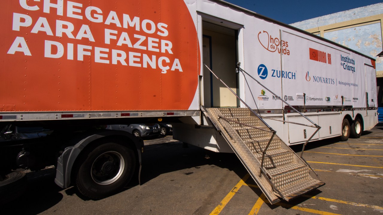 Unidade de atendimento móvel em saúde que será instalada em São Sebastião