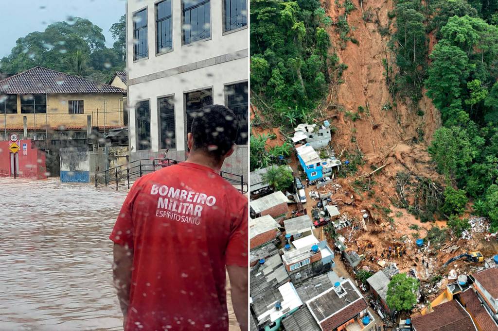 TRAGÉDIAS - Enchente no Espírito Santo e deslizamento no Litoral Norte de São Paulo: calamidades após chuvas intensas