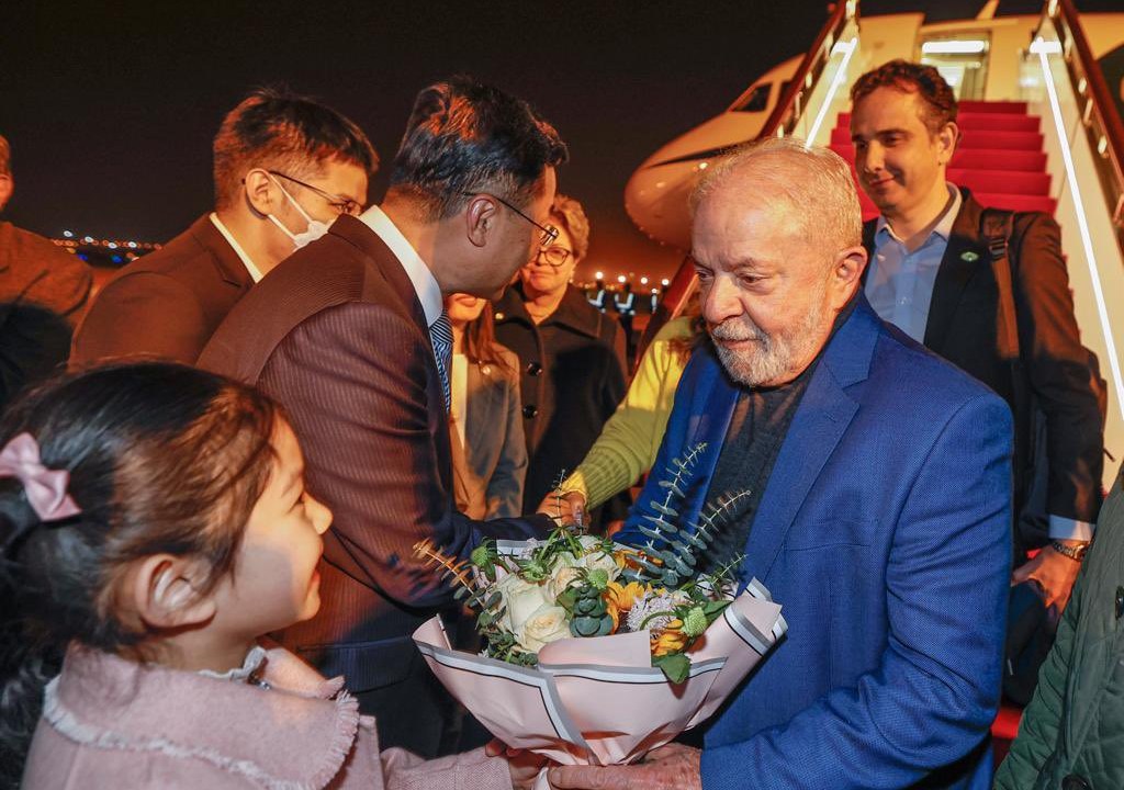 Presidente Lula chega à China para visita de Estado e encontro com líder chinês, Xi Jinping. 12/04/2023 -
