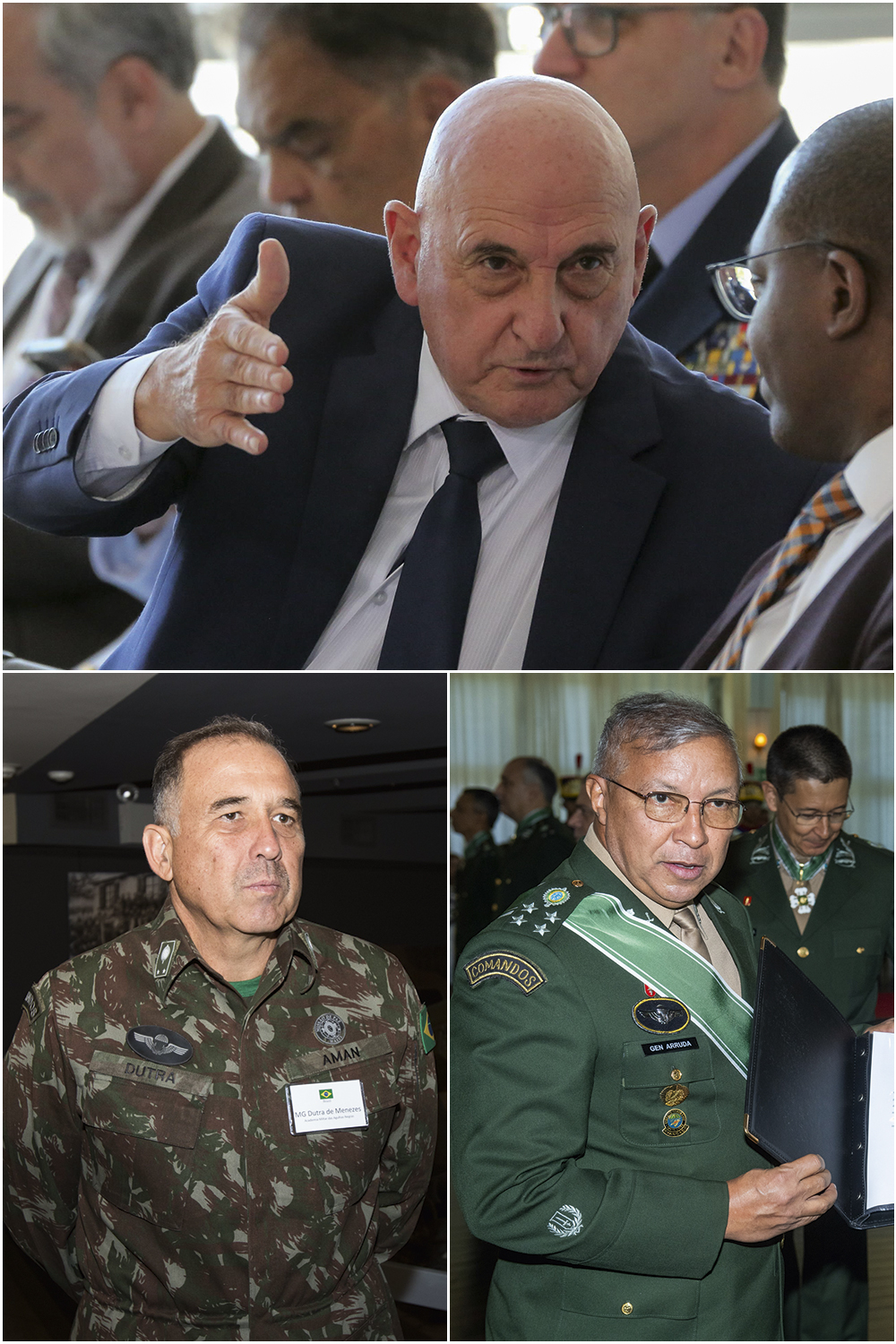 CONFRONTO - Dias, Dutra e Arruda: generais argumentaram que operação poderia resultar em “banho de sangue”, e ex-chefe do GSI (acima) pediu demissão após a divulgação de imagens