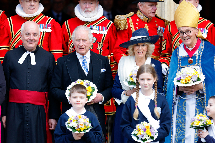 Rei Charles III e a rainha consorte, Camilla - 06/04/2023