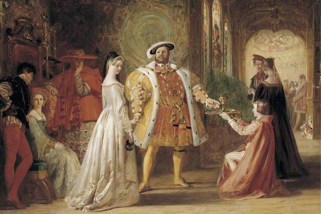 CISMA - Henrique VIII e Ana Bolena: ruptura com o catolicismo, em 1534
