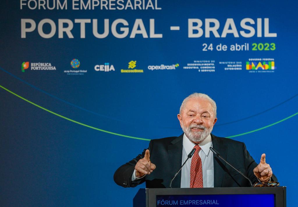 Presidente Lula participou do Fórum de Negócios Portugal-Brasil, em Matosinhos, Portugal. 24/04/2023 -