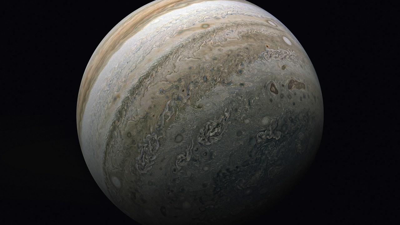 GIGANTE - Júpiter fotografado pela sonda Juno, da Nasa: ainda um fascinante enigma para a ciência