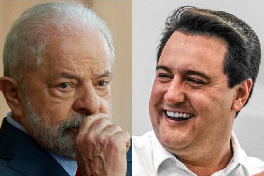 O presidente Lula e o governador do Paraná, Ratinho Jr