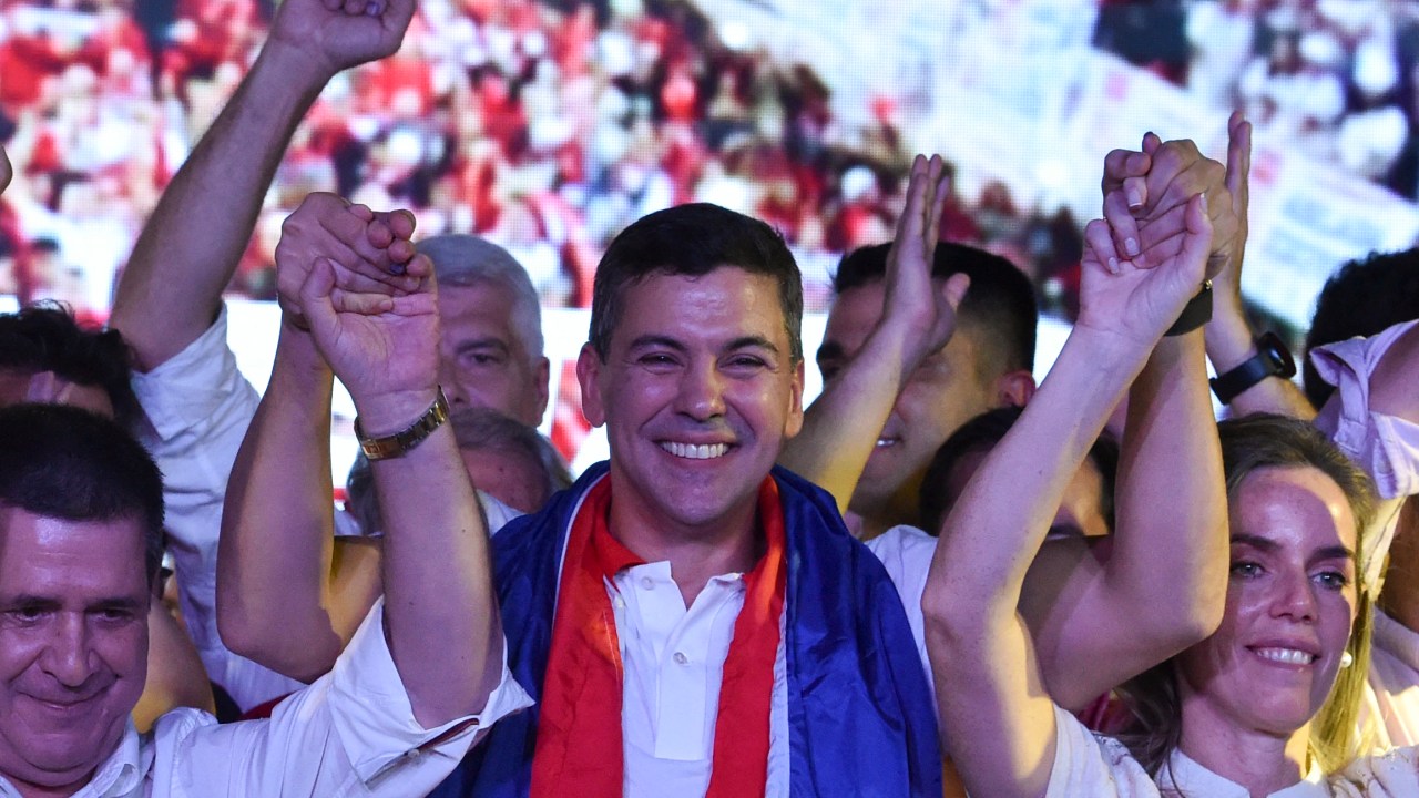 O presidente eleito do Paraguai, Santiago Peña - 30/04/2023