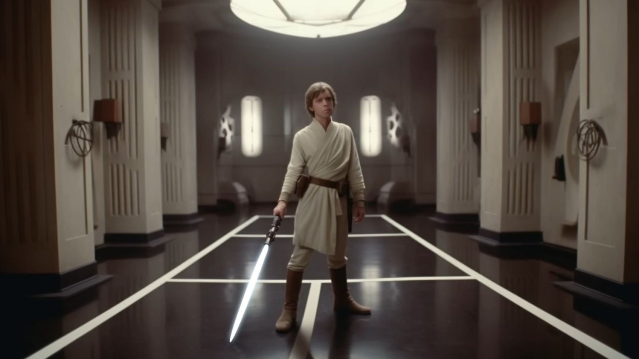 Imagem do vídeo 'Star Wars by Wes Anderson Trailer'