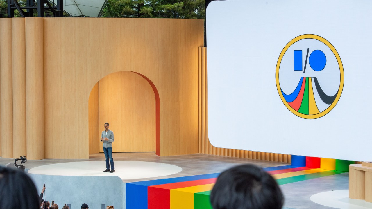 Sundar Pichai em conferencia anual, a Google I/O