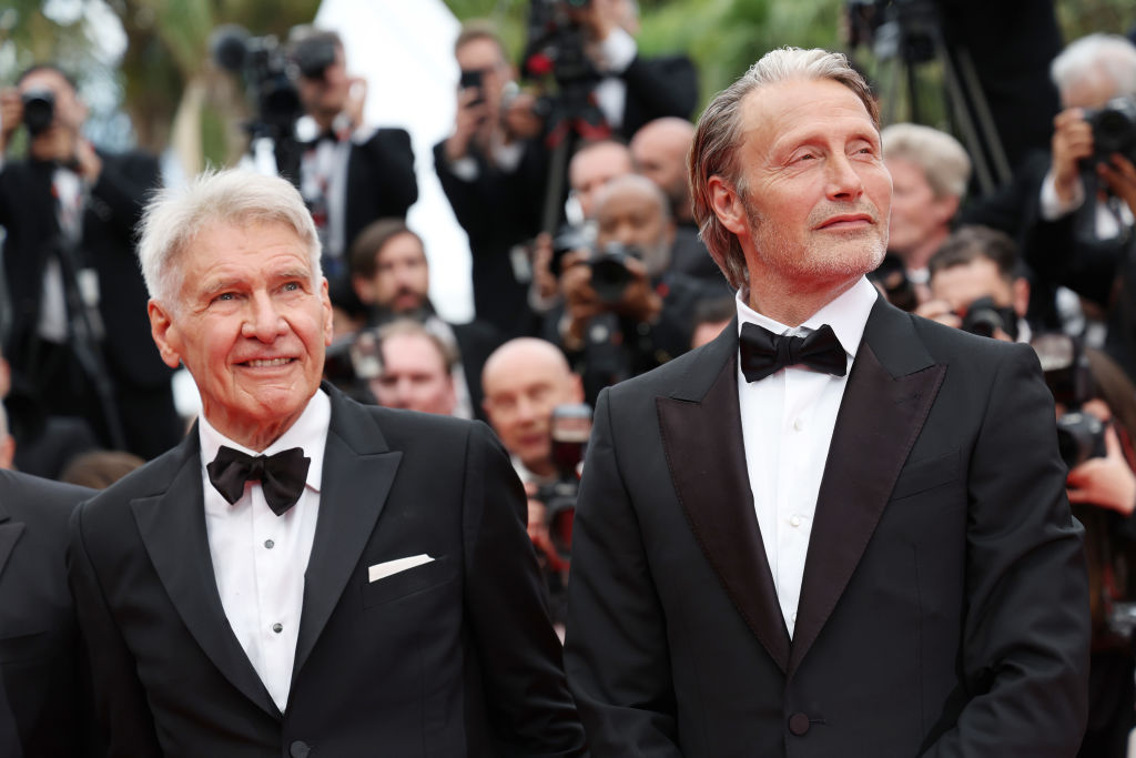 Harrison Ford e Mads Mikkelsen na estreia de 'Indiana Jones e a Relíquia do Destino' no Festival de Cannes -