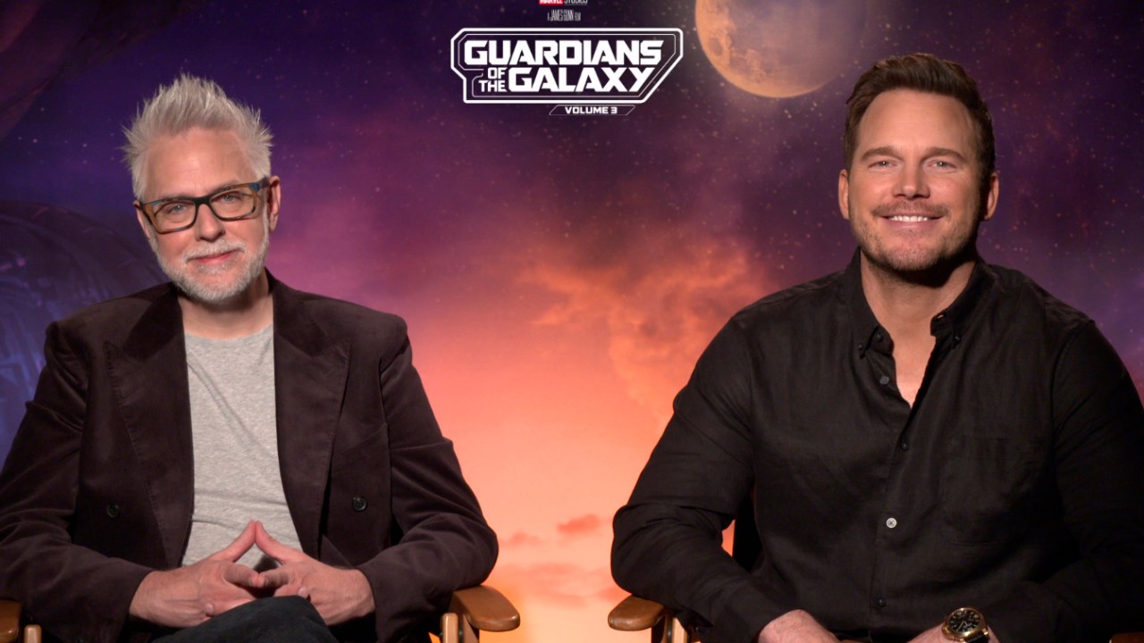 James Gunn e Chris Pratt em entrevista a VEJA sobre 'Guardiões da Galáxia Vol 3' -