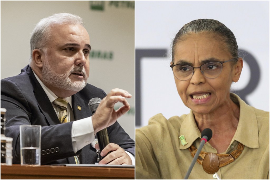 QUEDA DE BRAÇO - Prates e a ministra do Meio Ambiente: divergência pública