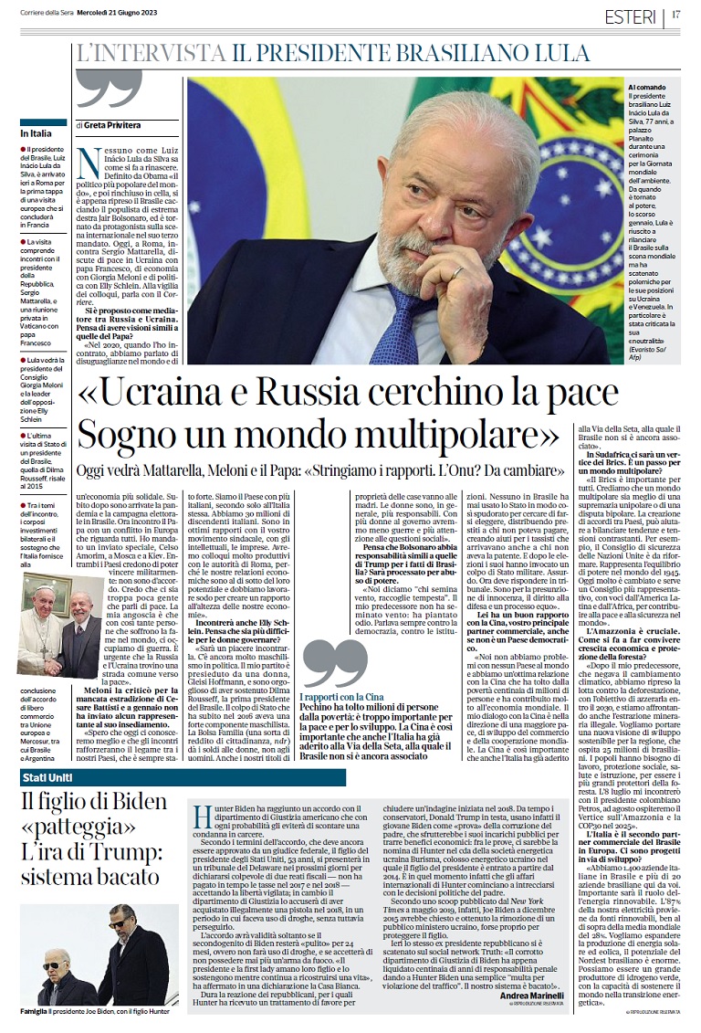 230621_Planalto_FacsimiledojornalCorrieredellaSera xxxxx