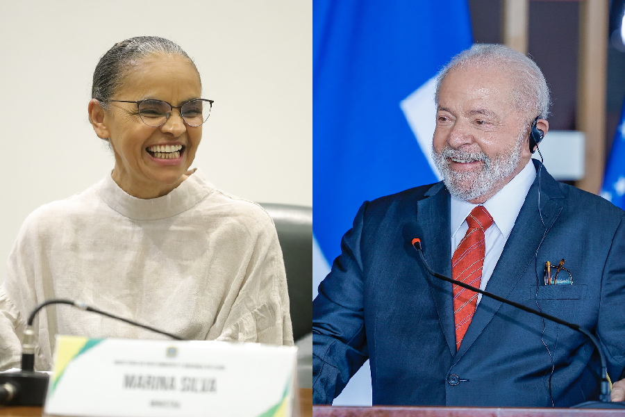 Marina Silva e Luiz Inácio Lula da Silva