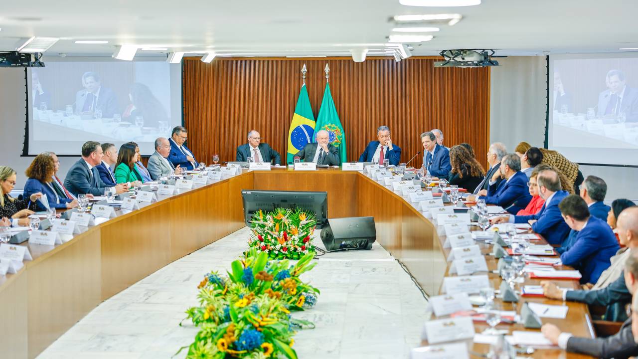 15.06.2023 - Presidente da República, Luiz Inácio Lula da Silva, durante reunião ministerial.Palácio do Planalto - Brasília - DF.Foto: Ricardo Stuckert/PR