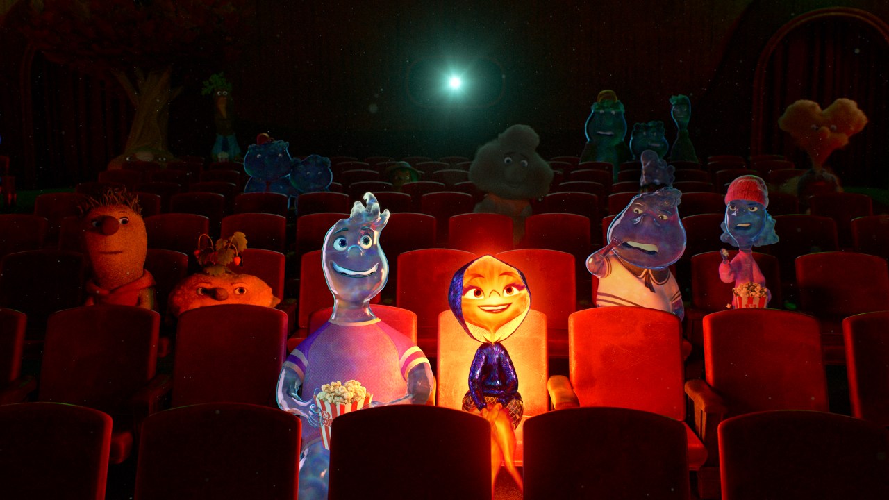 Gota e Faísca no filme 'Elementos', da Pixar