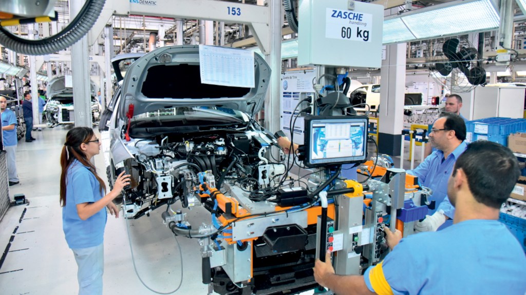 PRODUÇÃO - Fábrica da Volkswagen em São Bernardo: atenção nos utilitários