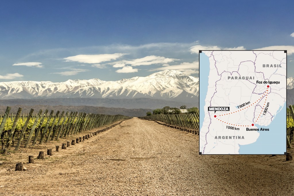 CARTÃO-POSTAL - Ao pé dos Andes: quase 200 vinícolas se abrem a visita e degustação