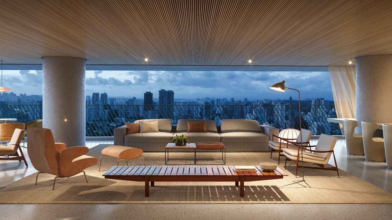 Apartemento do ISA Brooklin, empreendimento residencial lançado pela Nortis em São Paulo, que tem previsão de entrega para junho de 2027