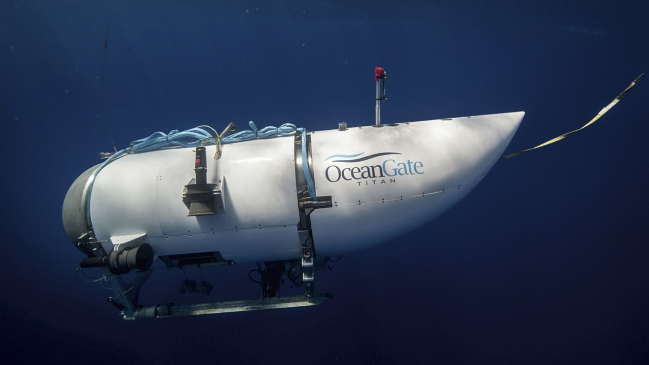 CÁPSULA - Titan, embarcação da OceanGate que desapareceu no Atlântico Norte: reserva para 96 horas de oxigênio