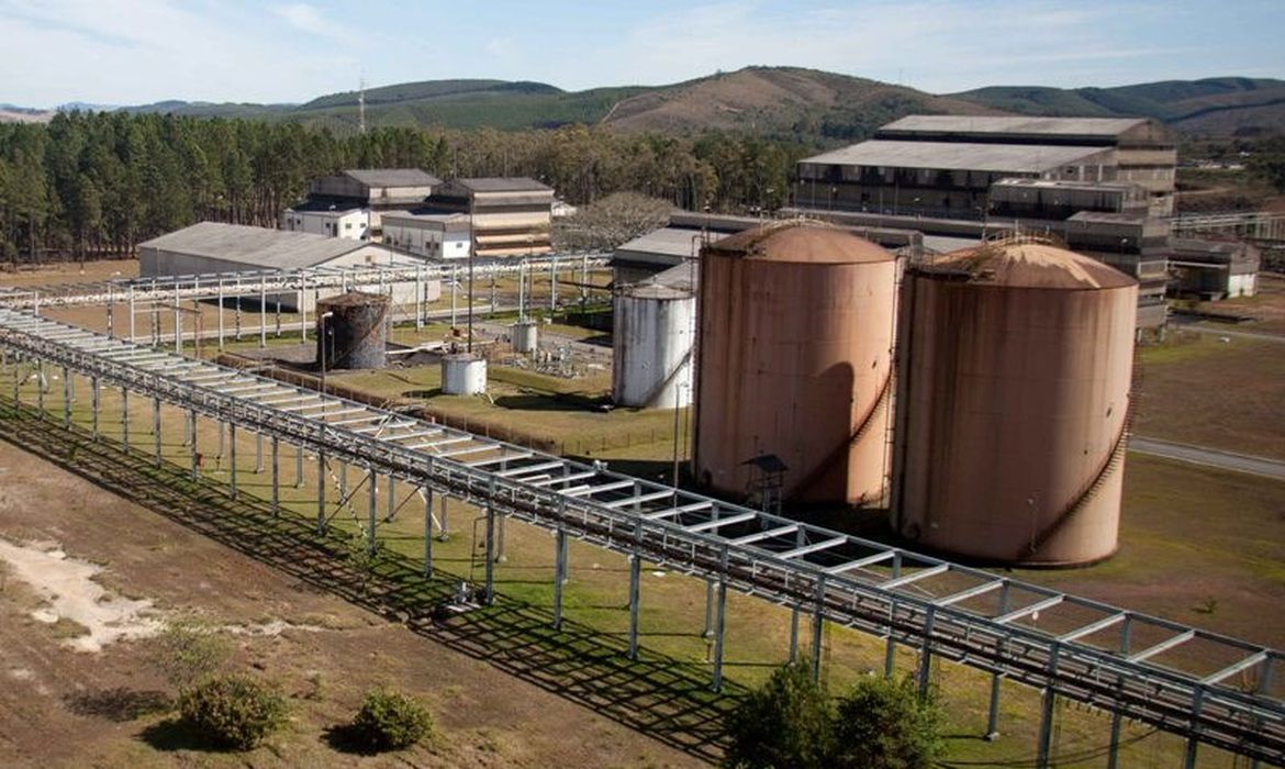 Instalações da INB na mina de urânio em Caldas (MG), desativada em 1995