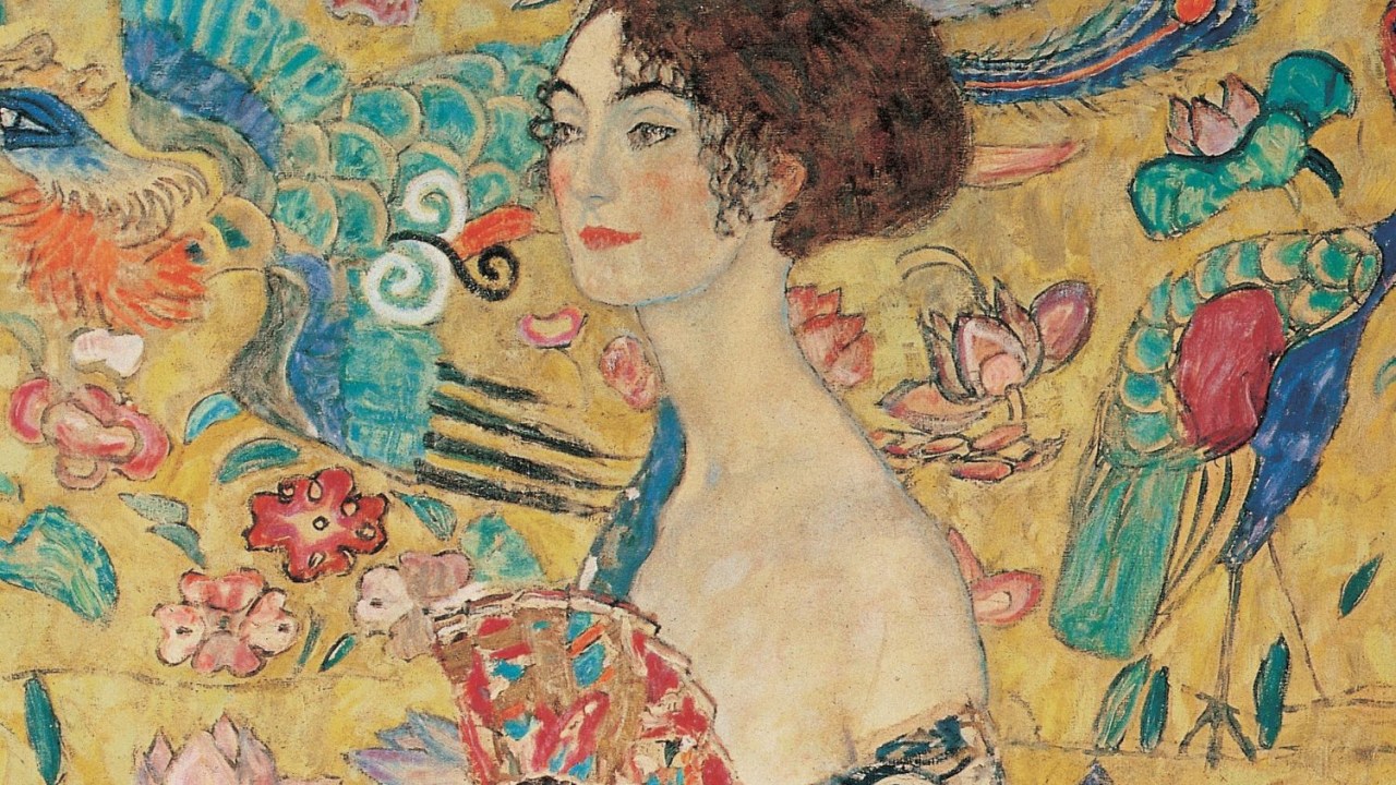 Lady With a Fan (1918), do austríaco Gustav Klimt