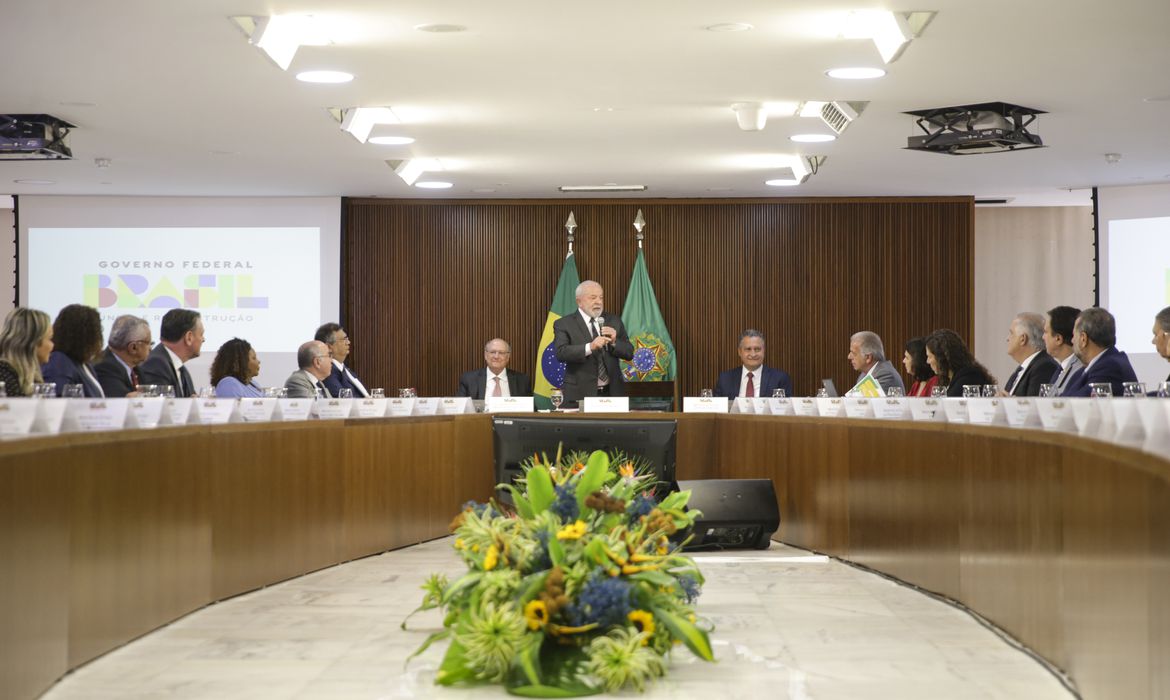 Brasília (DF), 15/06/2023 - O presidente Luiz Inácio Lula da Silva coordena reunião ministerial, no Palácio do Planalto.