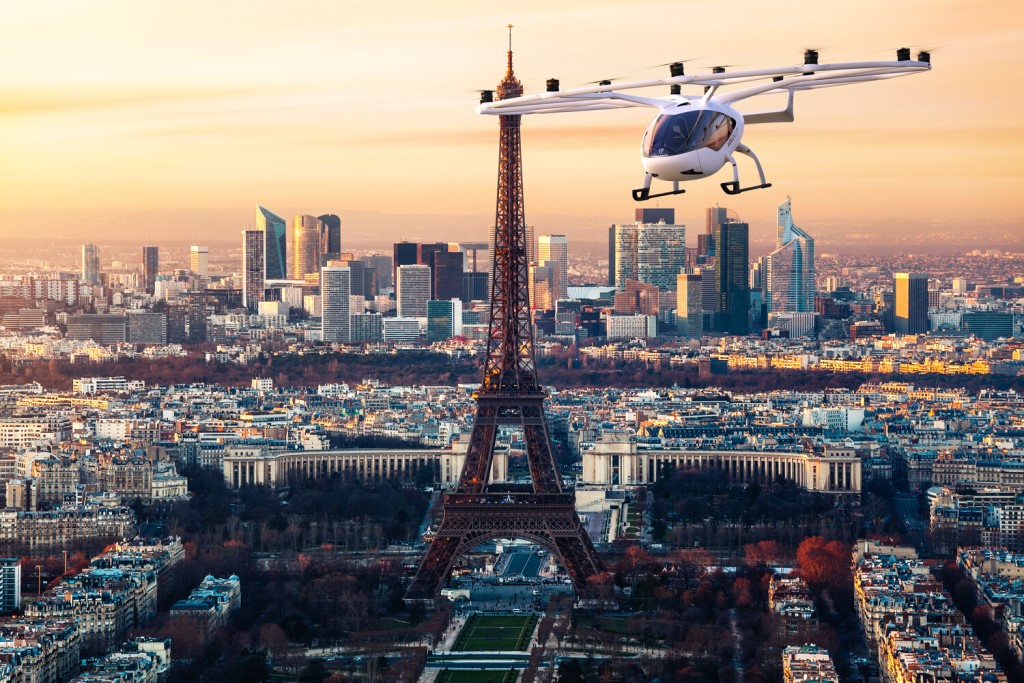 FUTURO - VoloCity sobrevoa Paris