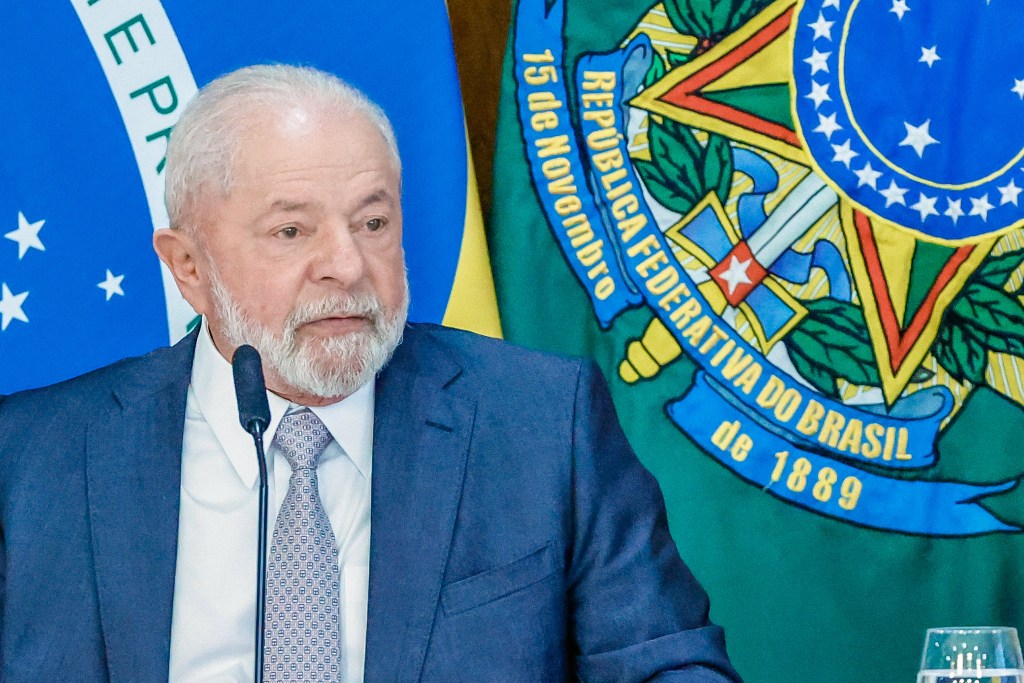 Presidente da República, Luiz Inácio Lula da Silva, durante reunião de relançamento do Conselho Nacional de Desenvolvimento Industrial – CNDI.