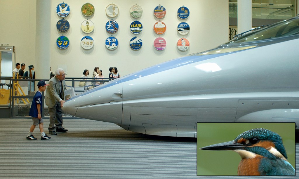 É UM PÁSSARO! - O engenheiro japonês Eiji Nakatsu e sua invenção, o trem-bala (acima): inspiração no bico do martim-pescador