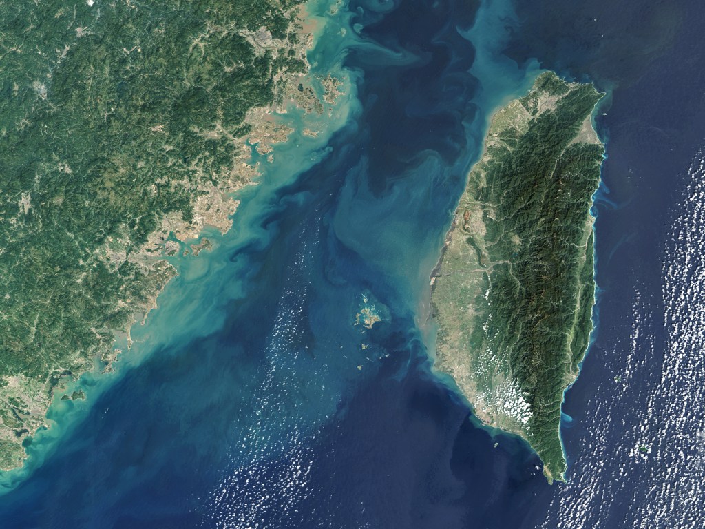 TAIWAN STRAIT - 29 OCTOBER, 2018: (SOUTH AFRICA OUT) The Strait of Taiwan, located between the coast of southeast China and Taiwan. (Photo by Gallo Images / Orbital Horizon/Copernicus Sentinel Data 2019)