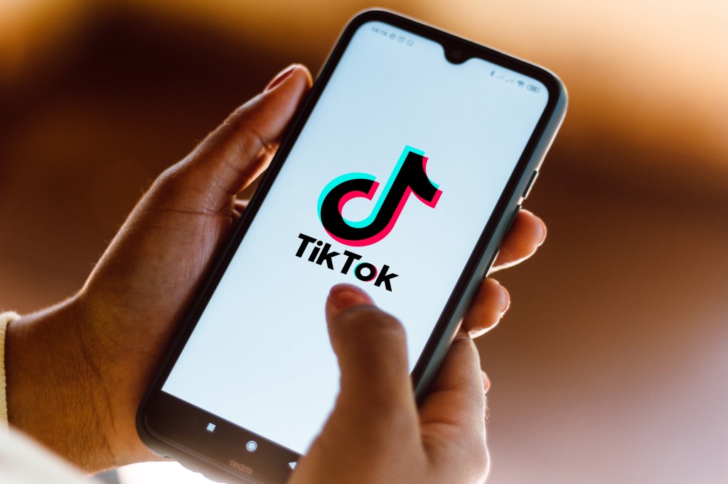 BRAZIL - 2020/09/25: In this photo illustration the TikTok logo seen displayed on a smartphone. (Photo Illustration by Rafael Henrique/SOPA Images/LightRocket via Getty Images)