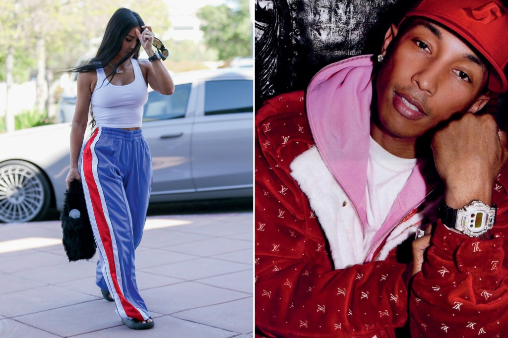 OSTENTAÇÃO - A socialite Kim Kardashian e o rapper Pharrell Williams: eles usam e os fãs correm atrás de modelos cobiçados