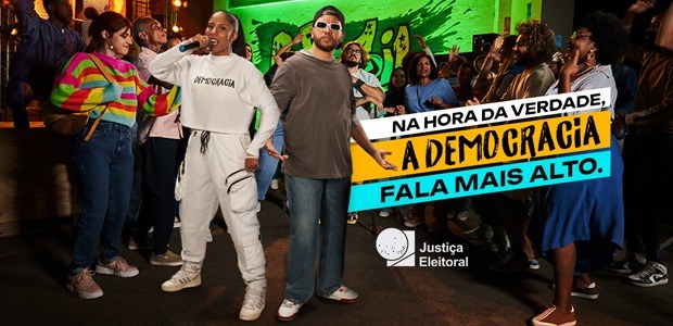 TSE lançou nesta segunda uma campanha com o slogan "Na hora da verdade, a democracia fala mais alto"