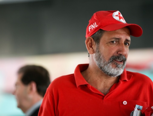 O líder da Frente Nacional de Luta Campo e Cidade (FNL), José Rainha