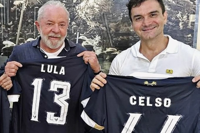 O presidente Lula e o deputado federal Celso Sabino (União Brasil-PA), futuro ministro do Turismo