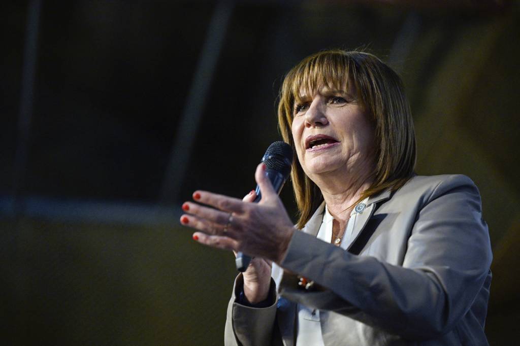000_33QQ76Y.jpg RIVAL - Patricia Bullrich: a candidata de centro-direita ficou em segundo lugar