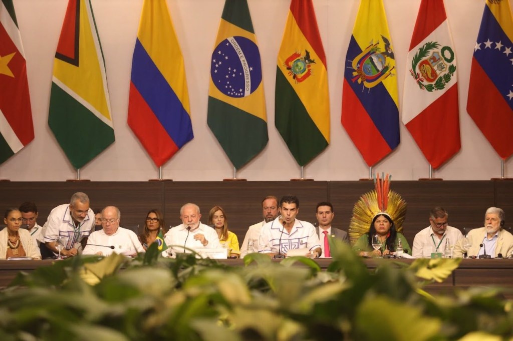 Reunião dos presidentes dos países-membros do Tratado de Cooperação Amazônica, em Belém. 08/08/2023