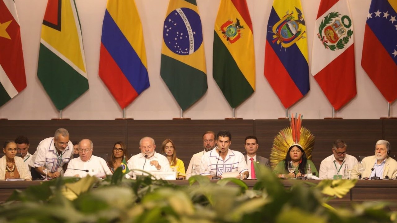 Reunião dos presidentes dos países-membros do Tratado de Cooperação Amazônica, em Belém. 08/08/2023