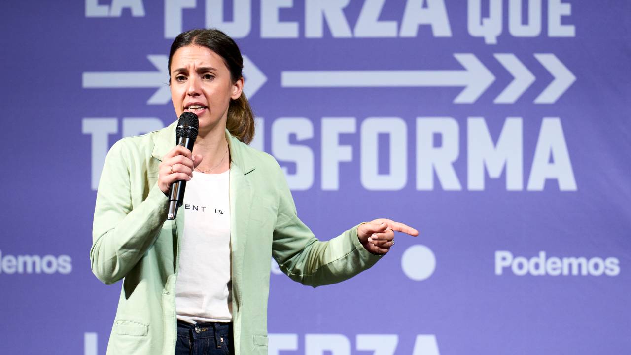 A ministra da Igualdade da Espanha, Irene Montero. 25/05/2023