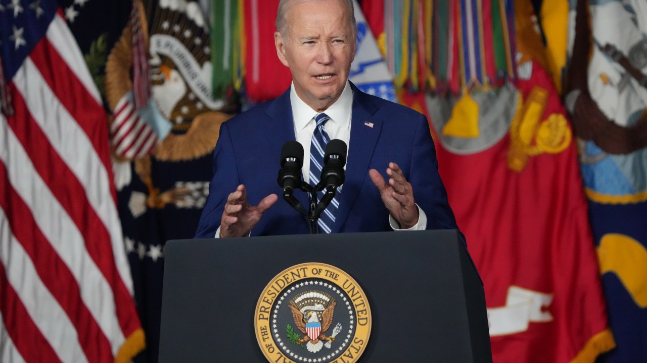 O presidente dos Estados Unidos, Joe Biden, durante evento em Salt Lake City, no estado de Utah. 10/08/2023