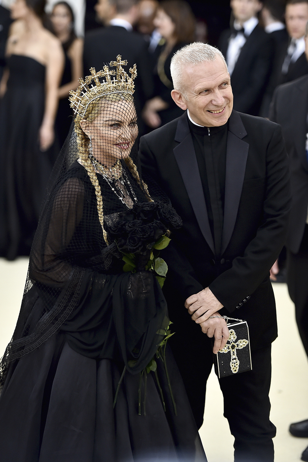 GettyImages-958395338.jpg PARCERIA - A diva pop com Jean-Paul Gaultier: ela projetou o costureiro francês a partir dos anos 1990