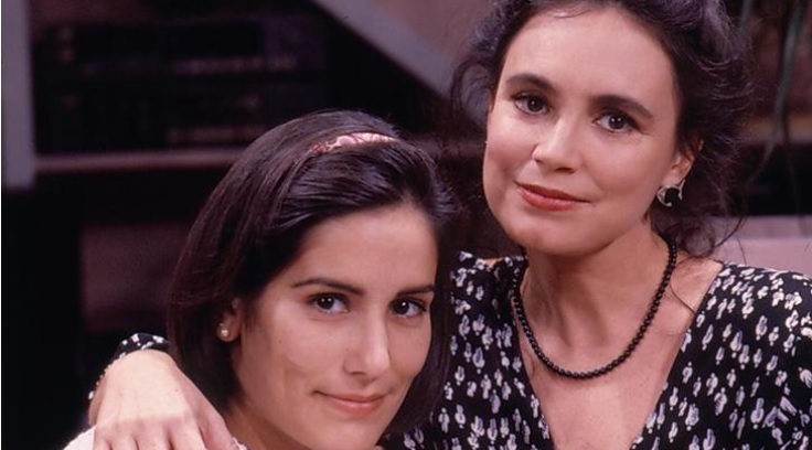 Gloria Pires e Regina Duarte como Maria de Fátima e Raquel em Vale Tudo