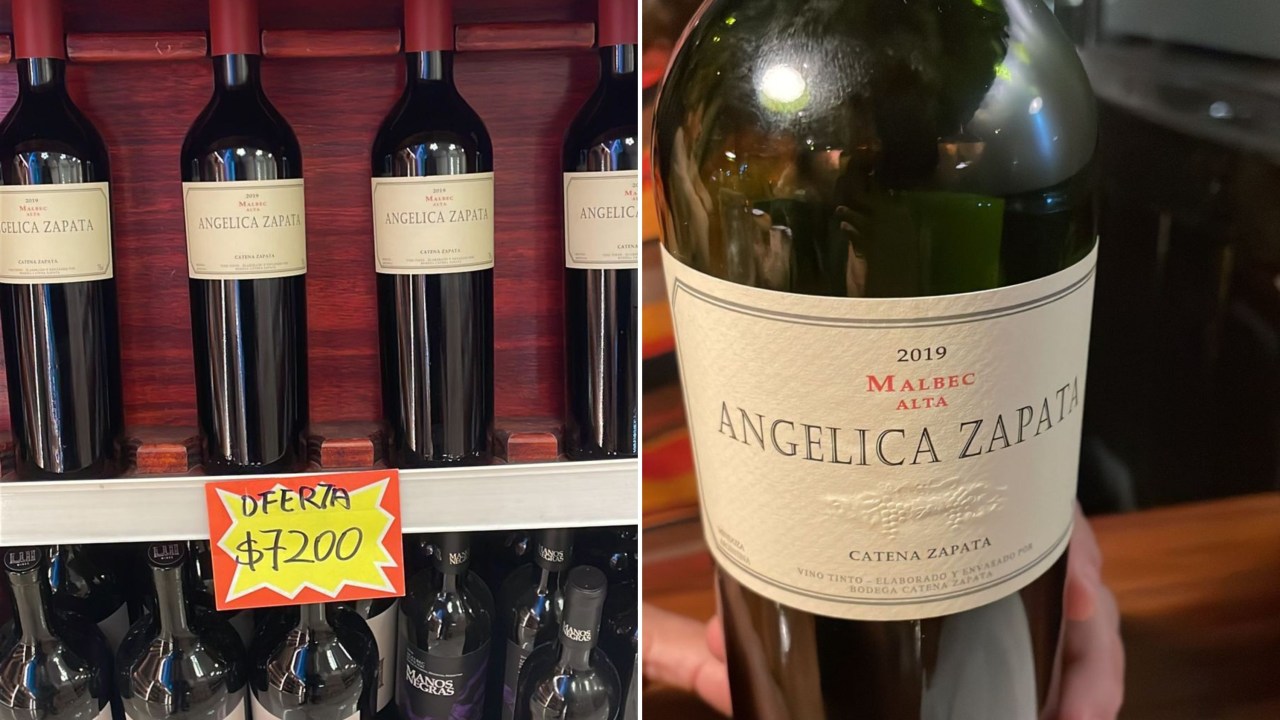 O vinho argentino Angelica Zapata