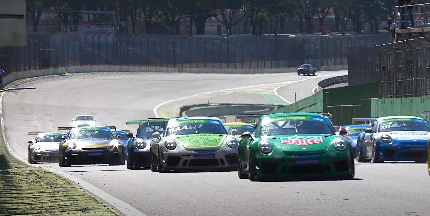 Prova da Porsche Cup em Interlagos
