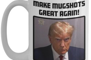 trump mugshot caneca