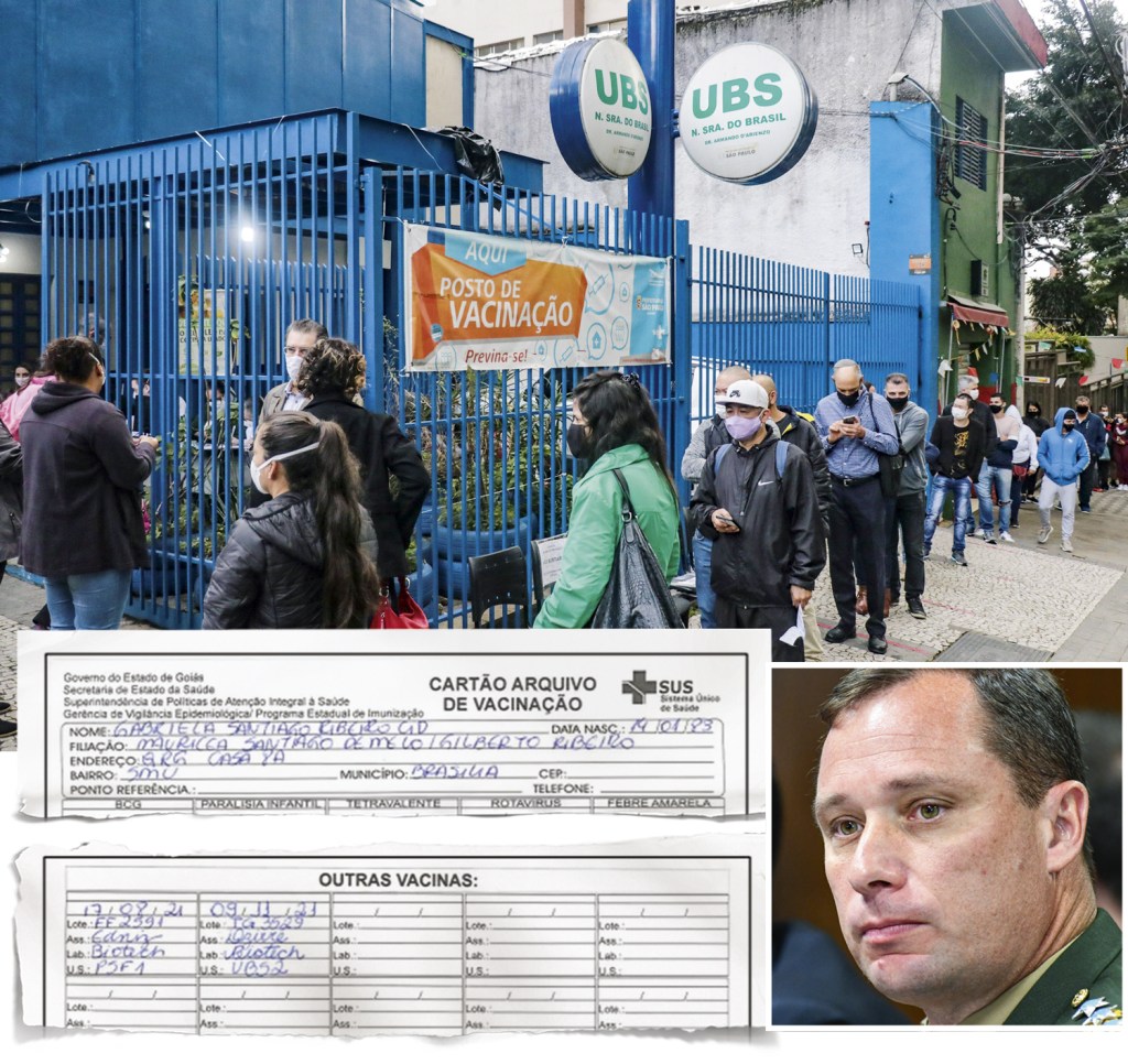 FRAUDE - Cartão falso: o coronel se responsabilizou pela adulteração dos certificados de vacinação contra a Covid