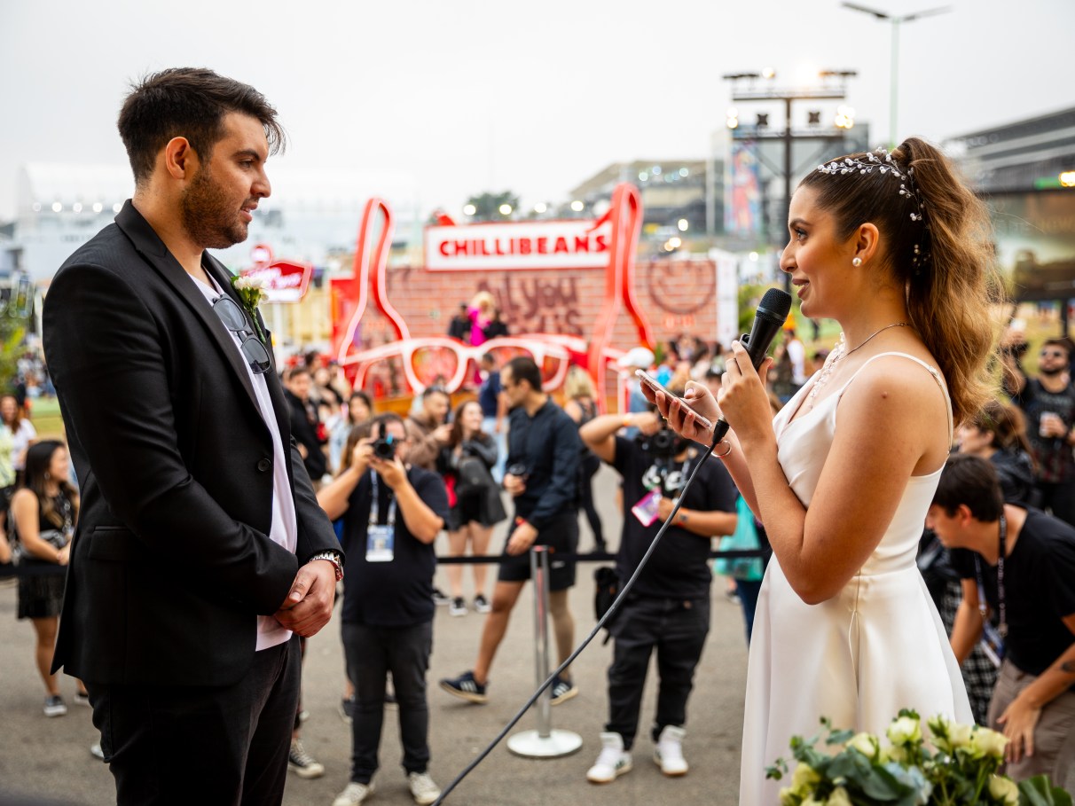 O casamento com validade jurídica que ocorreu no The Town