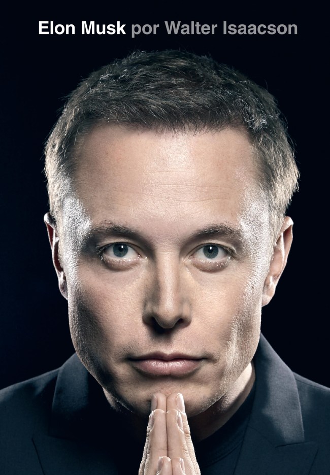 Elon Musk na capa da biografia do bilionário, escita pelo jornalista Walter Isaacson -