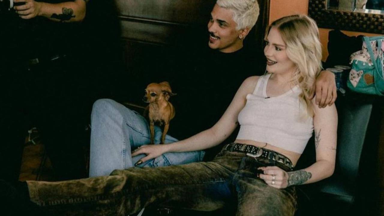 Chico Veiga e Luísa Sonza em postagem de Instagram