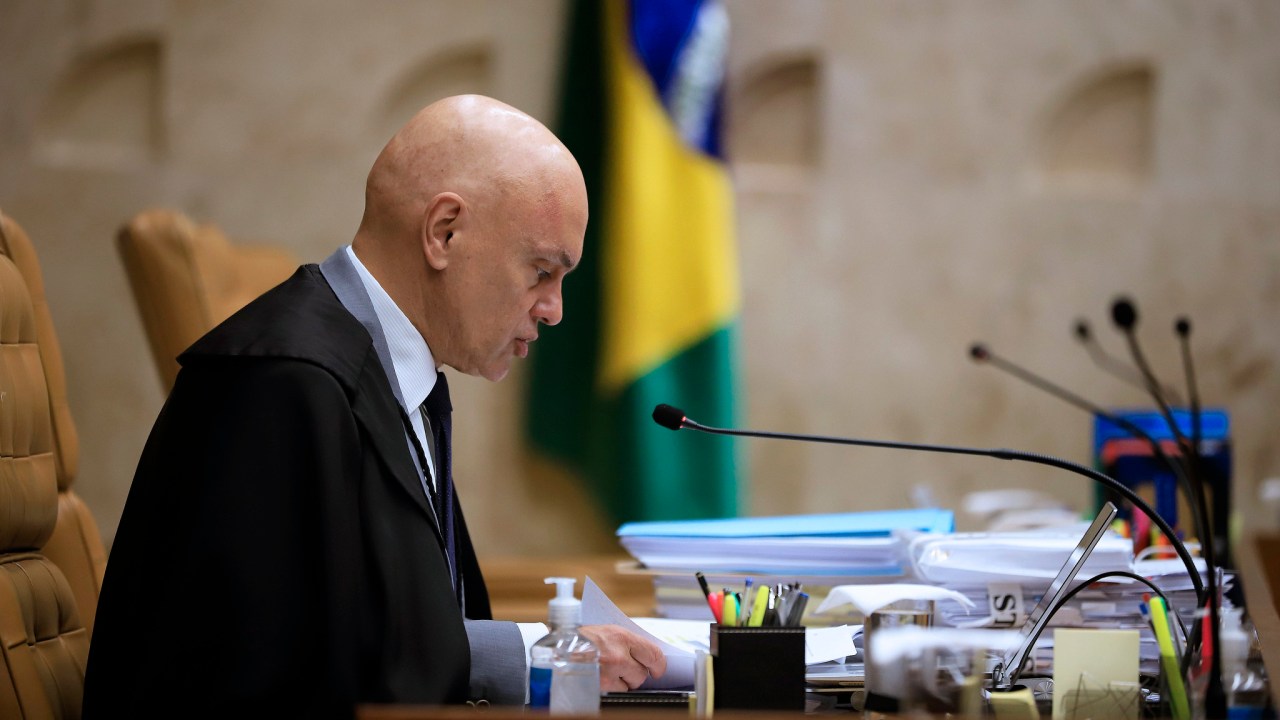 O ministro Alexandre de Moraes, relator das ações sobre o 8 de Janeiro no STF